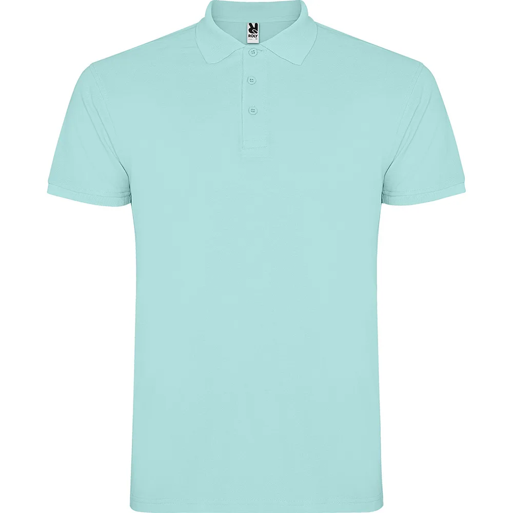 p_6638_98_1_1 Tricou polo bumbac Star, Verde Menta - imagine 1