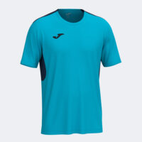 Tricou sport Joma Winner IV, Turcoaz Fluo / Bleumarin