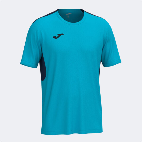 105002.013 Tricou sport Joma Winner IV, Turcoaz Fluo / Bleumarin - imagine 1