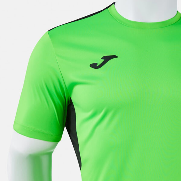 Tricou sport Joma Winner IV, Verde Fluo / Negru - imagine 4