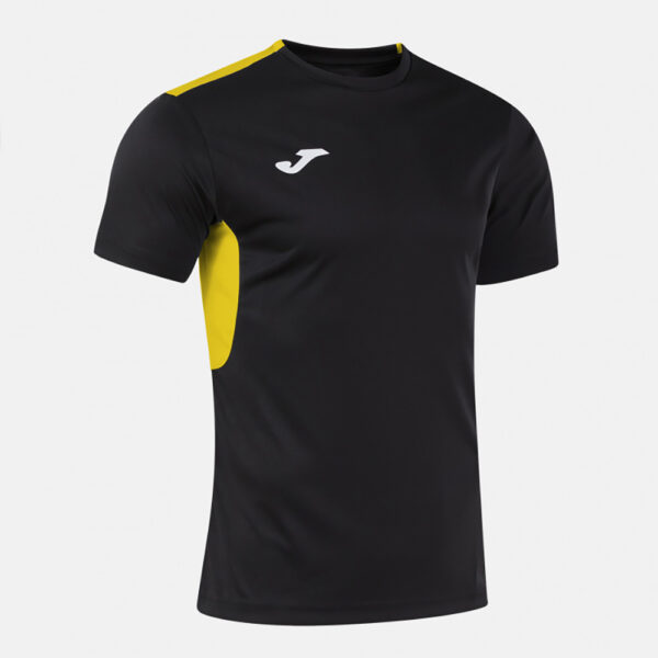 Tricou sport Joma Winner IV, Negru / Galben - imagine 2