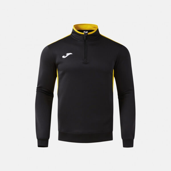 Bluza antrenament Joma Winner IV, Negru / Galben - imagine 2
