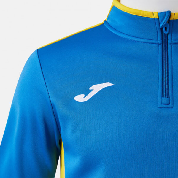 Bluza antrenament Joma Winner IV, Albastru Royal / Galben - imagine 4