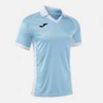 Tricou sport Joma Vintage Eco Retro, Albastru Sky / Alb - imagine 2