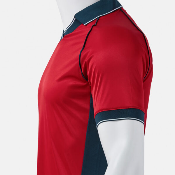 Tricou sport Joma Vintage Eco Retro, Rosu / Bleumarin - imagine 5