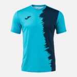 Tricou sport Joma Picasho City, Turcoaz Fluo / Bleumarin