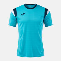 Tricou tenis Joma Terra, Turcoaz Fluo / Bleumarin