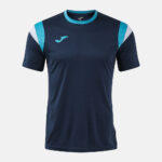 Tricou tenis Joma Terra, Bleumarin / Turcoaz Fluo