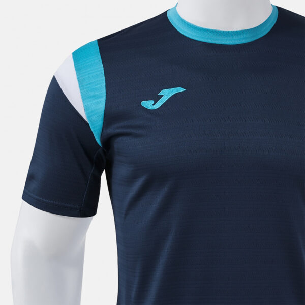 Tricou tenis Joma Terra, Bleumarin / Turcoaz Fluo - imagine 4