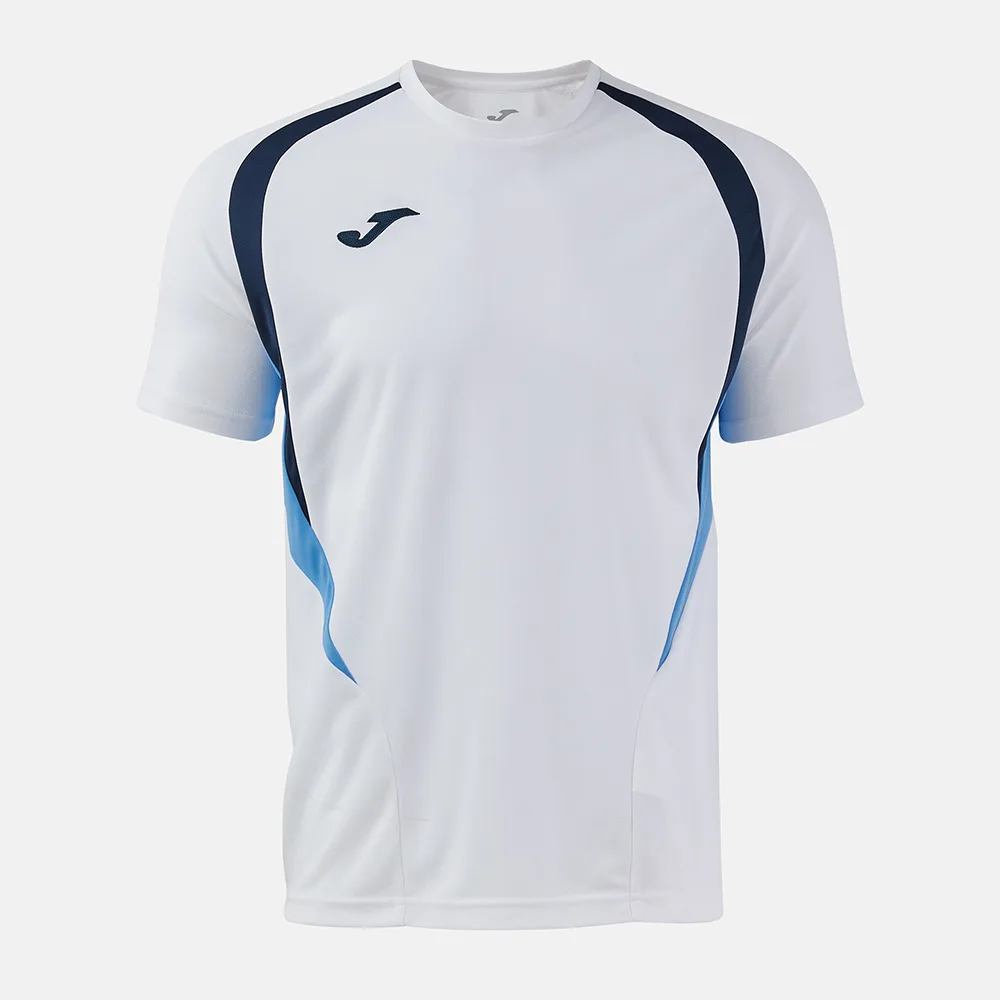 Tricou sport Joma Championship 20, Alb / Albastru Sky - imagine 1