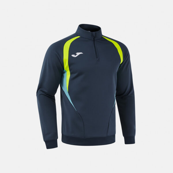 Bluza antrenament Joma Championship 20, Bleumarin / Galben Fluo - imagine 2