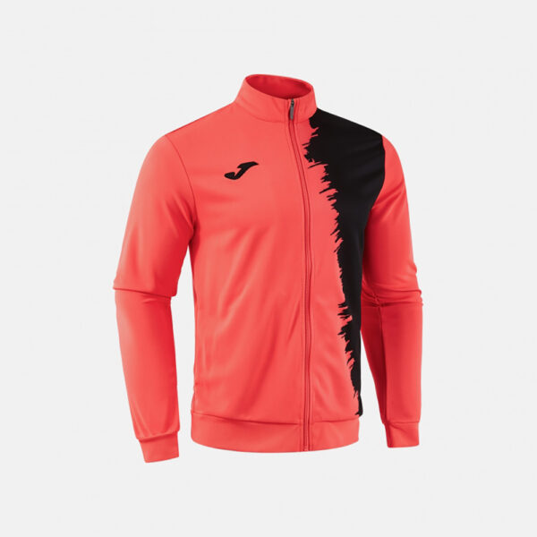 Bluza trening Joma Picasho, Coral Fluo / Negru - imagine 2