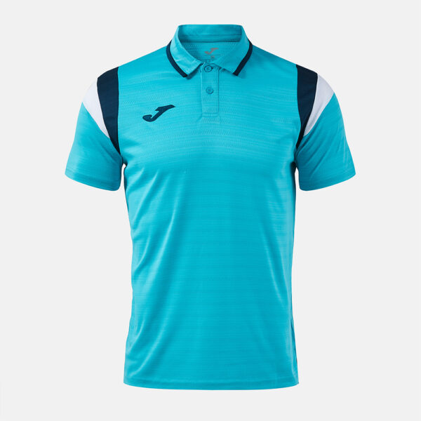 105215.013 Tricou polo tenis Joma Terra, Turcoaz Fluo / Bleumarin - imagine 1