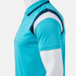 Tricou polo tenis Joma Terra, Turcoaz Fluo / Bleumarin - imagine 5