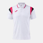 Tricou polo tenis Joma Terra, Alb / Fuxia