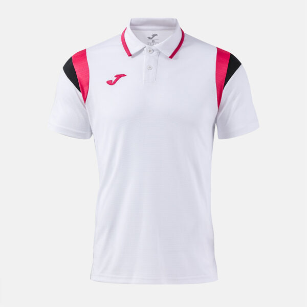 Tricou polo tenis Joma Terra, Alb / Fuxia - imagine 1