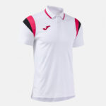 Tricou polo tenis Joma Terra, Alb / Fuxia - imagine 2