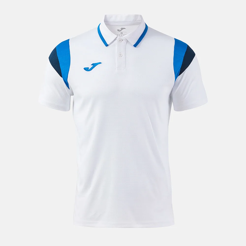 Tricou polo tenis Joma Terra, Alb / Albastru Royal - imagine 1