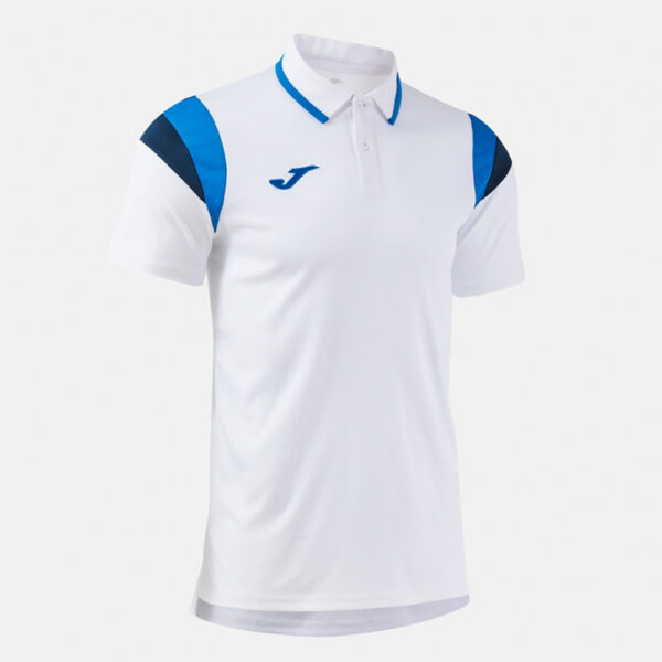 Tricou polo tenis Joma Terra, Alb / Albastru Royal - imagine 2