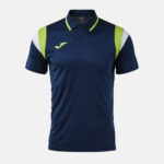 Tricou polo tenis Joma Terra, Bleumarin / Verde Lime