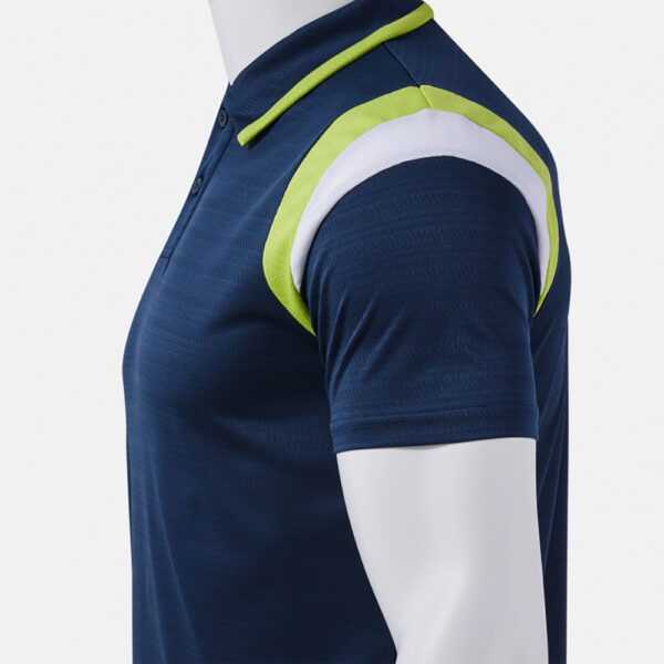 Tricou polo tenis Joma Terra, Bleumarin / Verde Lime - imagine 5