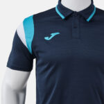 Tricou polo tenis Joma Terra, Bleumarin / Turcoaz Fluo - imagine 4