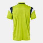 Tricou polo tenis Joma Terra, Verde Lime / Bleumarin - imagine 3