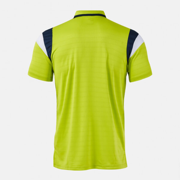 Tricou polo tenis Joma Terra, Verde Lime / Bleumarin - imagine 3