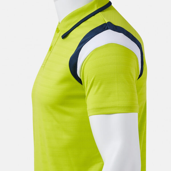 Tricou polo tenis Joma Terra, Verde Lime / Bleumarin - imagine 5