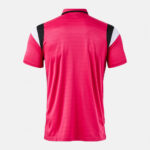 Tricou polo tenis Joma Terra, Fuxia / Negru - imagine 3