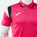 Tricou polo tenis Joma Terra, Fuxia / Negru - imagine 4