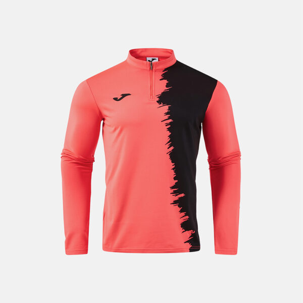 Bluza antrenament Joma Picasho, Coral Fluo / Negru - imagine 1