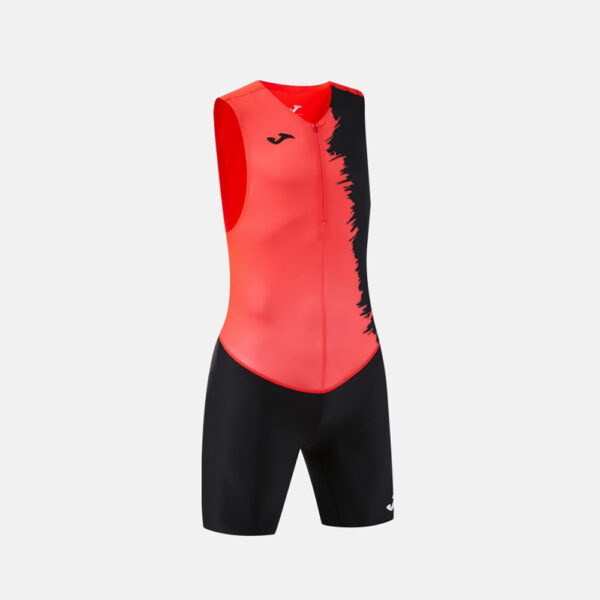 Set echipament atletism Joma Picasho, Coral Fluo / Negru - imagine 2