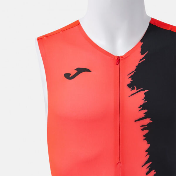 Set echipament atletism Joma Picasho, Coral Fluo / Negru - imagine 4