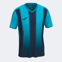 Tricou sport Joma Tiger VIII, Turcoaz Fluo / Bleumarin