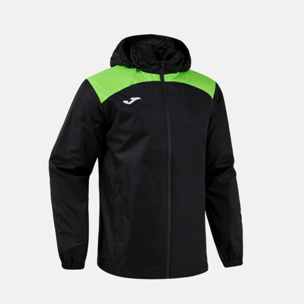 Geaca ploaie Joma Trivor II, Negru / Verde Fluo - imagine 2