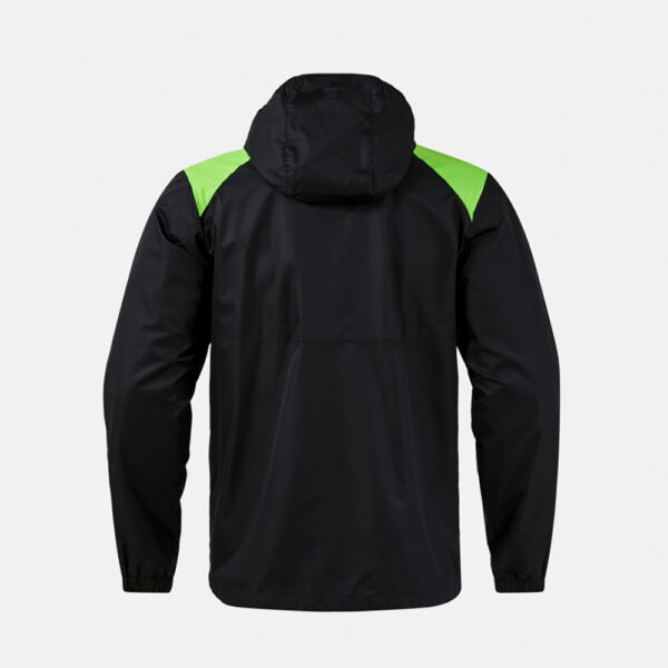 Geaca ploaie Joma Trivor II, Negru / Verde Fluo - imagine 3