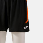 Pantaloni scurti sport dama Joma Tokio II, Negru / Portocaliu - imagine 4
