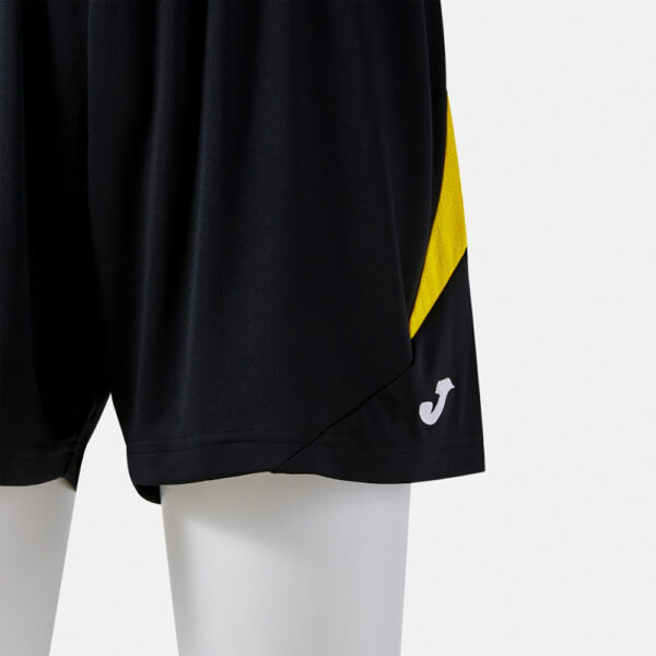 Pantaloni scurti sport dama Joma Tokio II, Negru / Galben - imagine 4