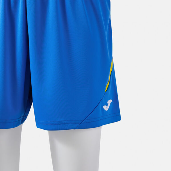 Pantaloni scurti sport dama Joma Tokio II, Albastru Royal / Galben - imagine 4