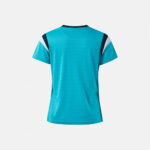 Tricou dama tenis Joma Terra, Turcoaz Fluo / Bleumarin - imagine 3