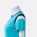 Tricou dama tenis Joma Terra, Turcoaz Fluo / Bleumarin - imagine 5