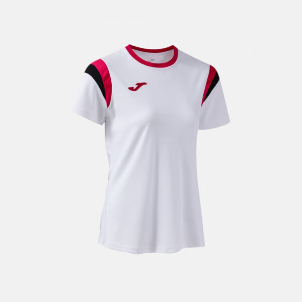 Tricou dama tenis Joma Terra, Alb / Fuxia - imagine 2
