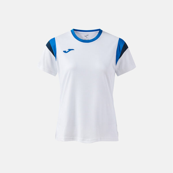 903106.207 Tricou dama tenis Joma Terra, Alb / Albastru Royal - imagine 1