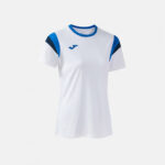 Tricou dama tenis Joma Terra, Alb / Albastru Royal - imagine 2