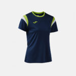 Tricou dama tenis Joma Terra, Bleumarin / Verde Lime - imagine 2