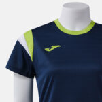 Tricou dama tenis Joma Terra, Bleumarin / Verde Lime - imagine 4