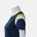 Tricou dama tenis Joma Terra, Bleumarin / Verde Lime - imagine 5
