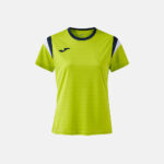 Tricou dama tenis Joma Terra, Verde Lime / Bleumarin