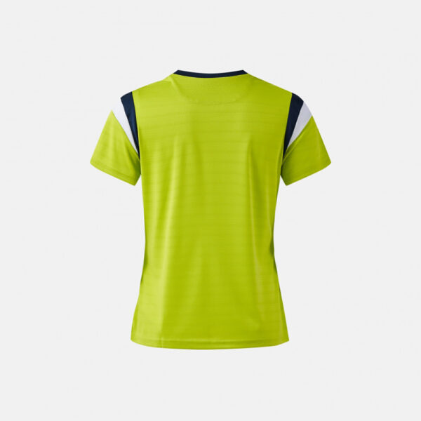Tricou dama tenis Joma Terra, Verde Lime / Bleumarin - imagine 3